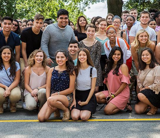 Group of students at Cougar Trax